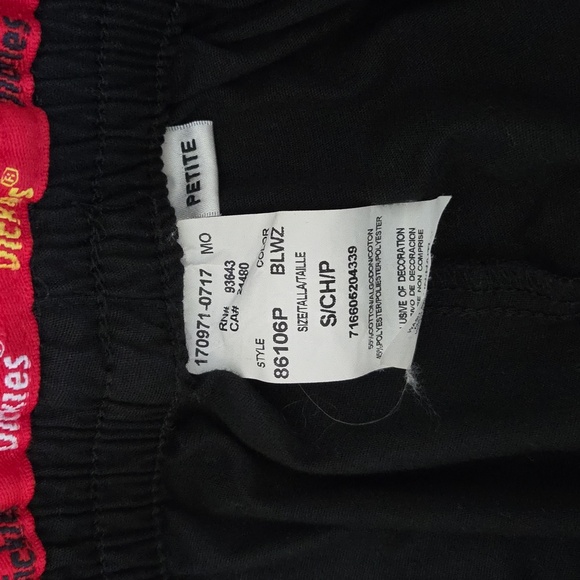 Dickies | Black Elastic Pull-On Waist Pants Side Pockets Size Small Petite - Picture 5 of 5